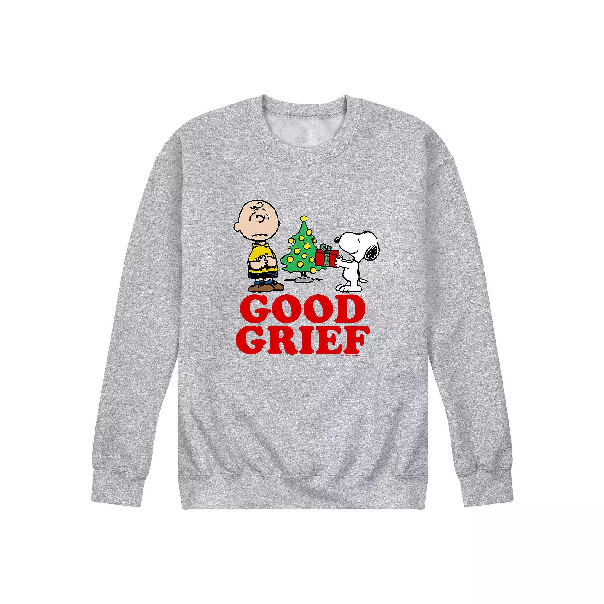 Men's Peanuts Good Grief Holiday Sweatshirt,  Product Image