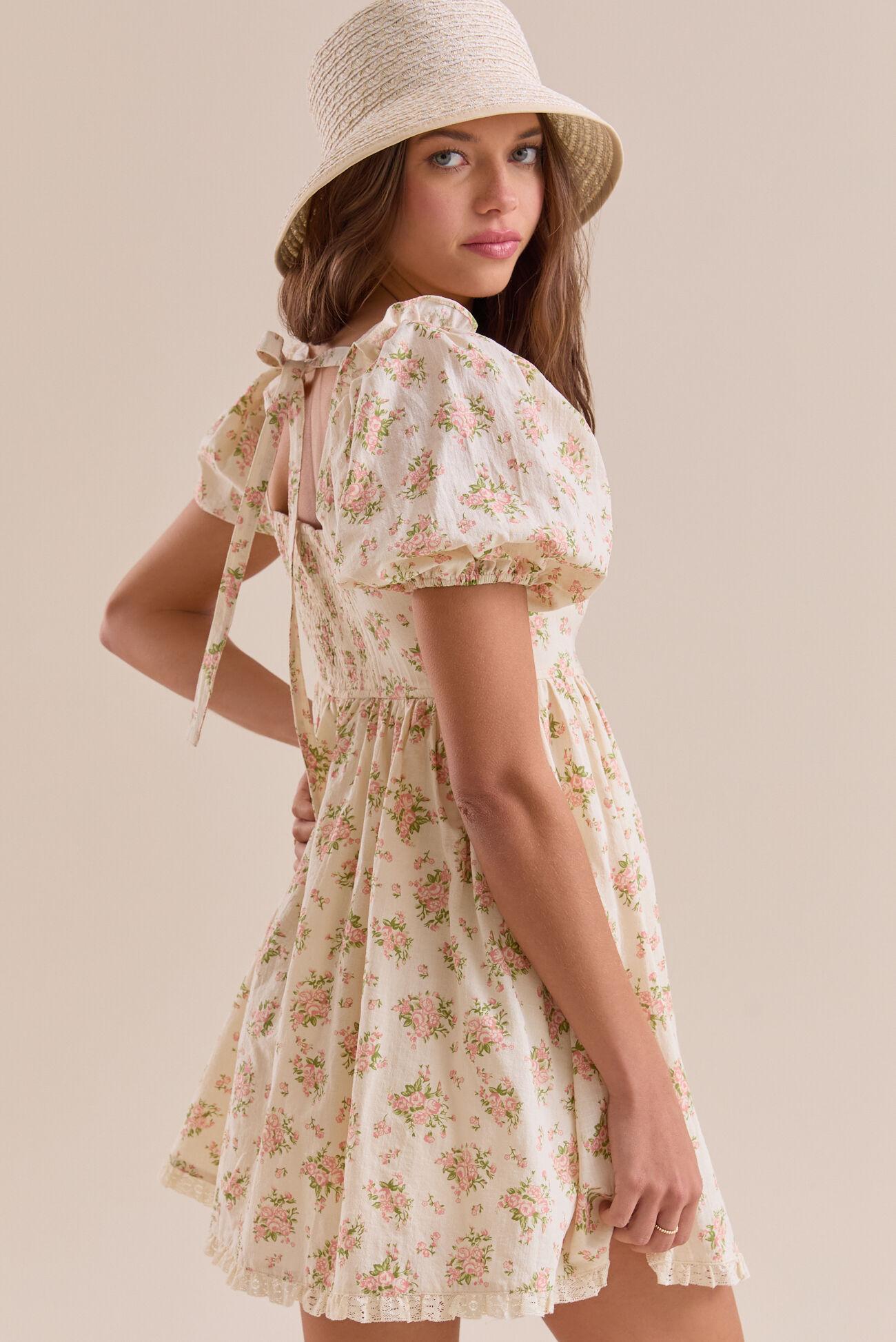 Lily Floral Mini Dress Product Image