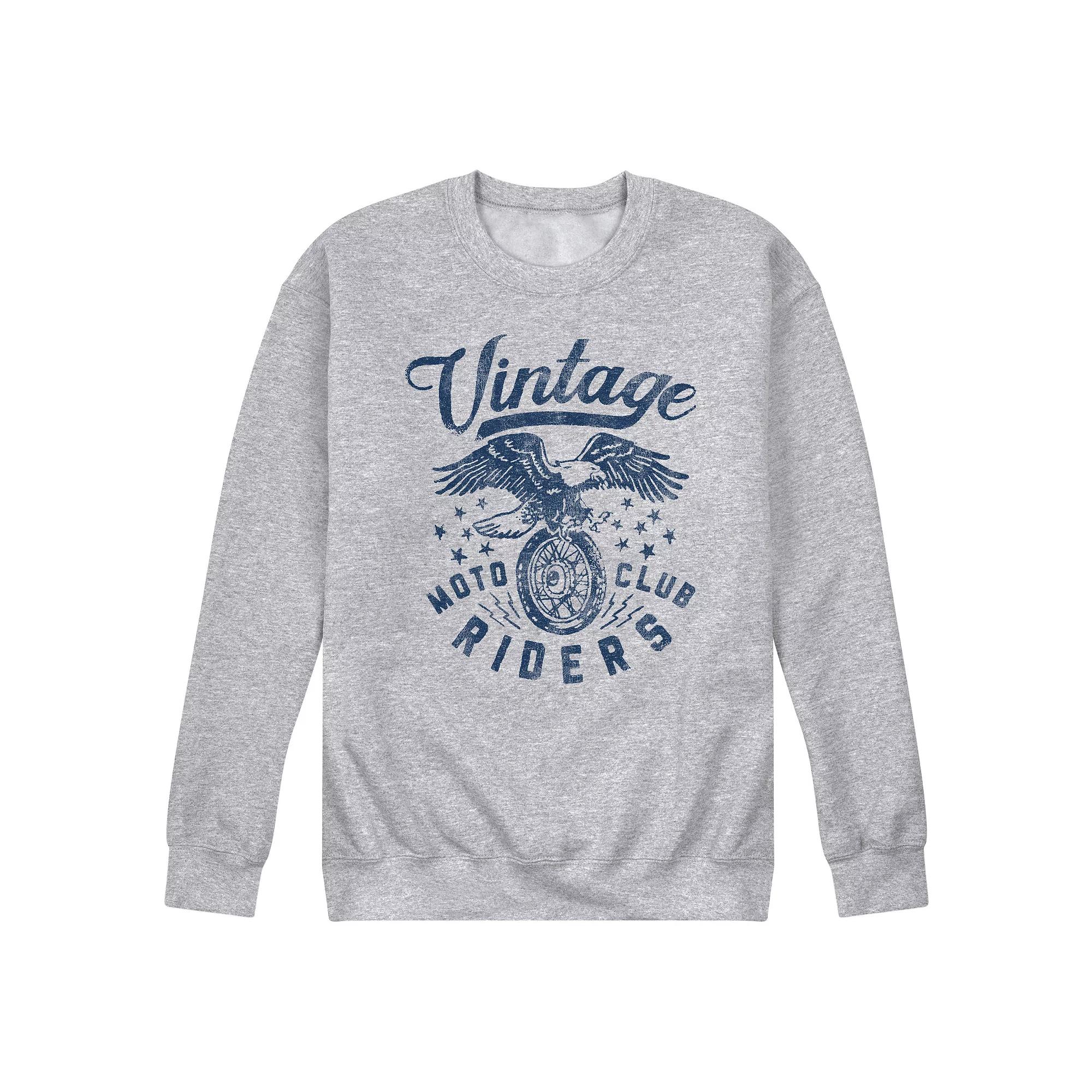 Men's Vintage Moto Club Rider Graphic Sweatshirt,  Product Image