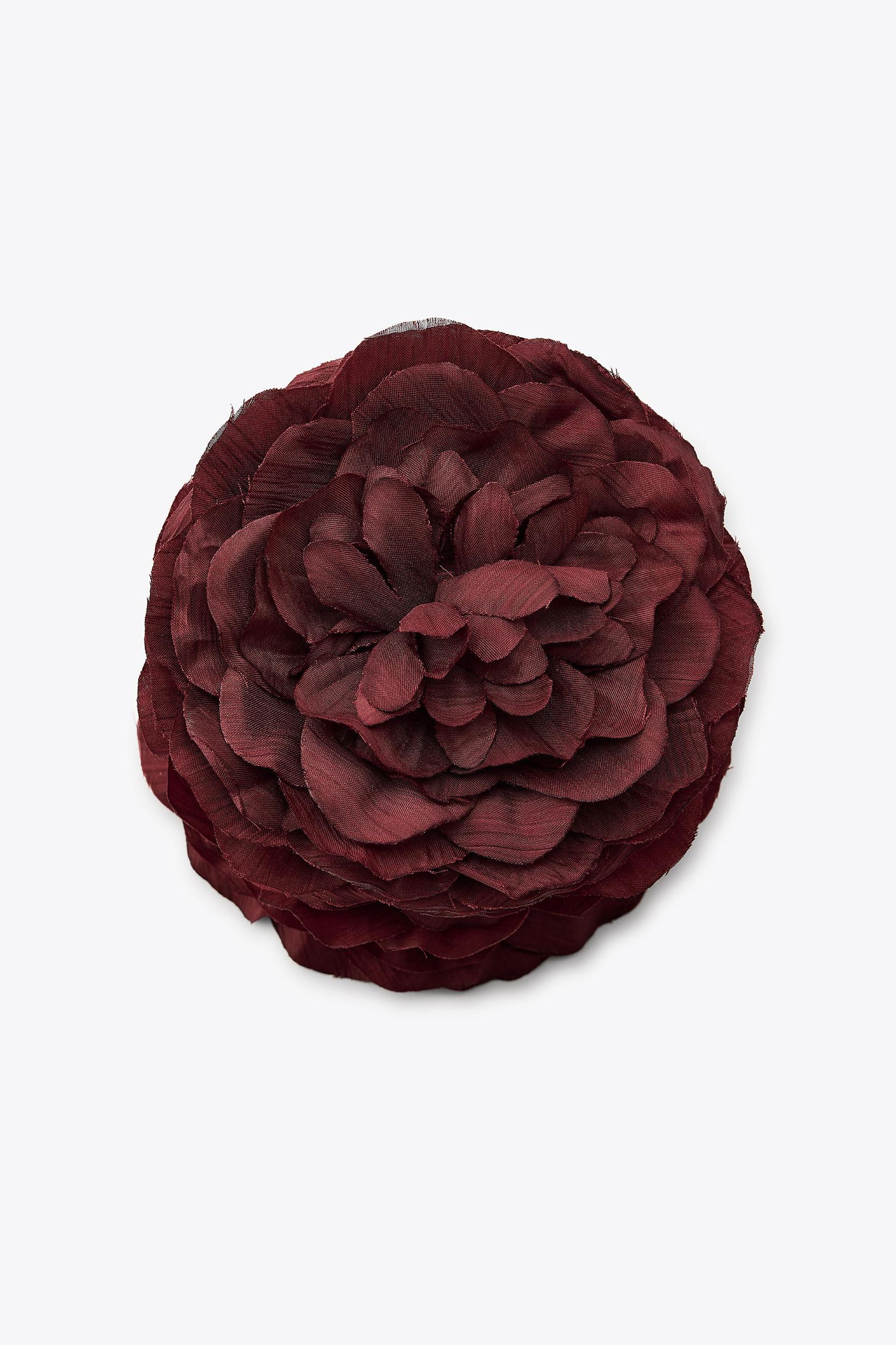 WOVEN FLORAL HAIR CLIP Product Image