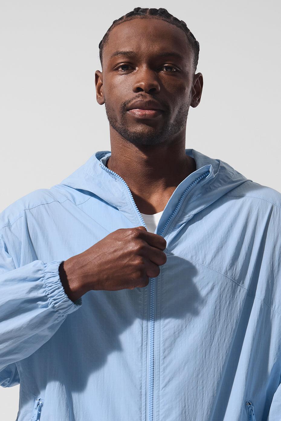 Vantage Nylon Ripstop Track Jacket - Seashell Blue Product Image