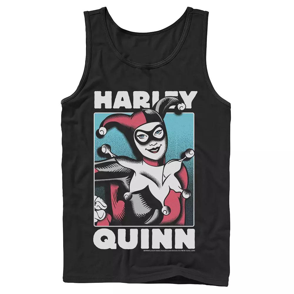 Men's DC Comics Harley Quinn Portrait Tank Top,  Product Image