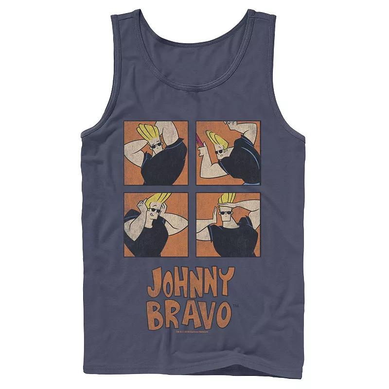 Men's Cartoon Network Johnny Bravo Box Up Hairdo Tank Top,  Product Image