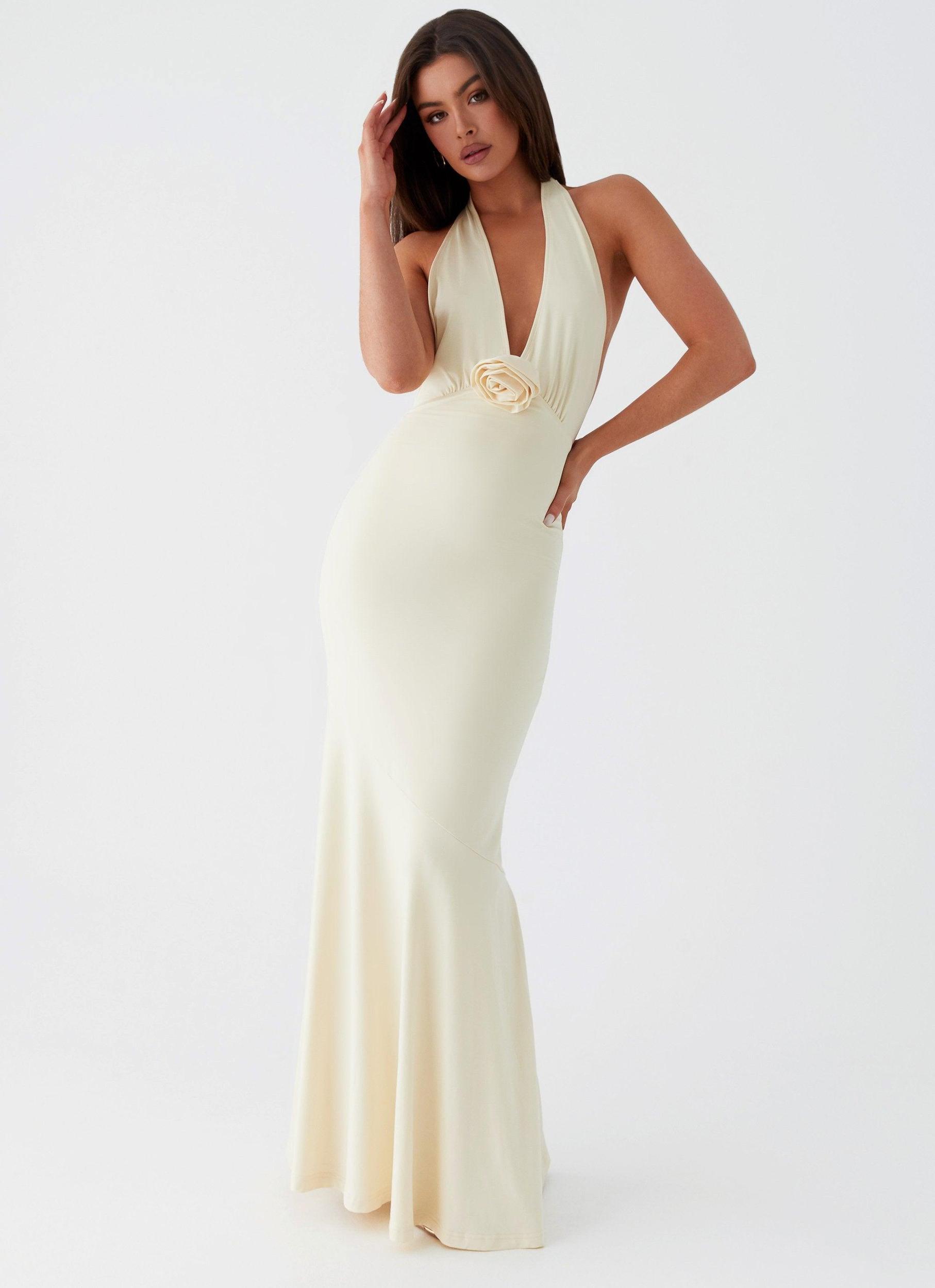 Eliza Rose Maxi Dress - Yellow Product Image