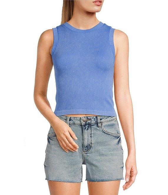 Moa Moa Sleeveless Crewneck Tank Top Product Image