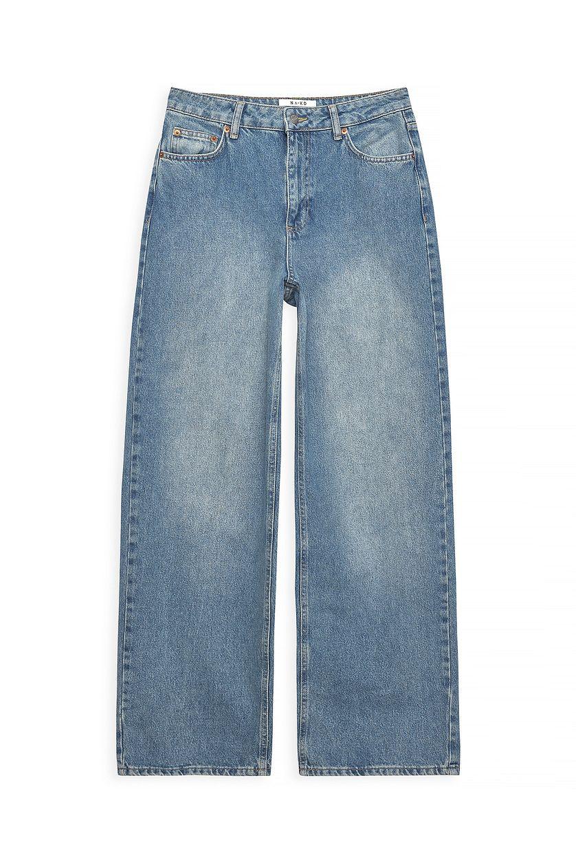 Loose Low Waist Long Jeans Product Image