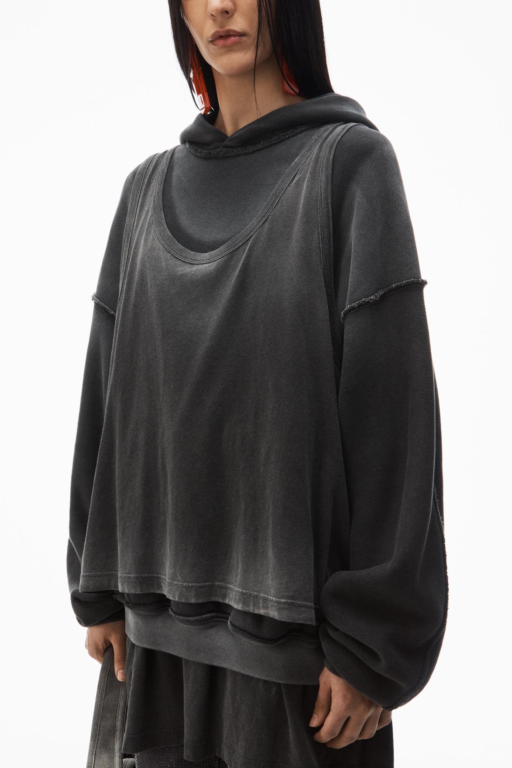 Oversize Triple-layer Unisex Hoodie In Cotton Product Image