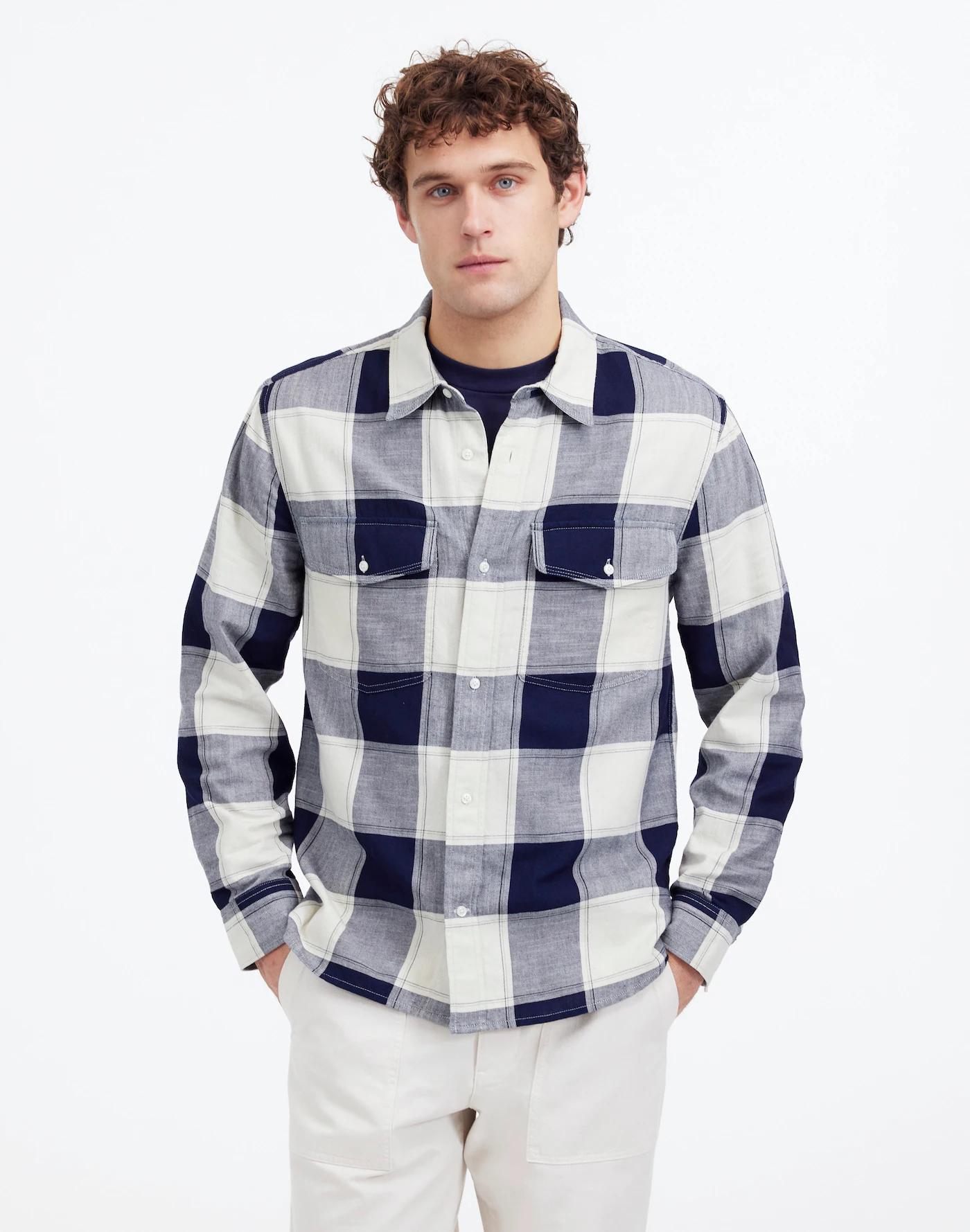 Work Shirt in Cotton Plaid Product Image