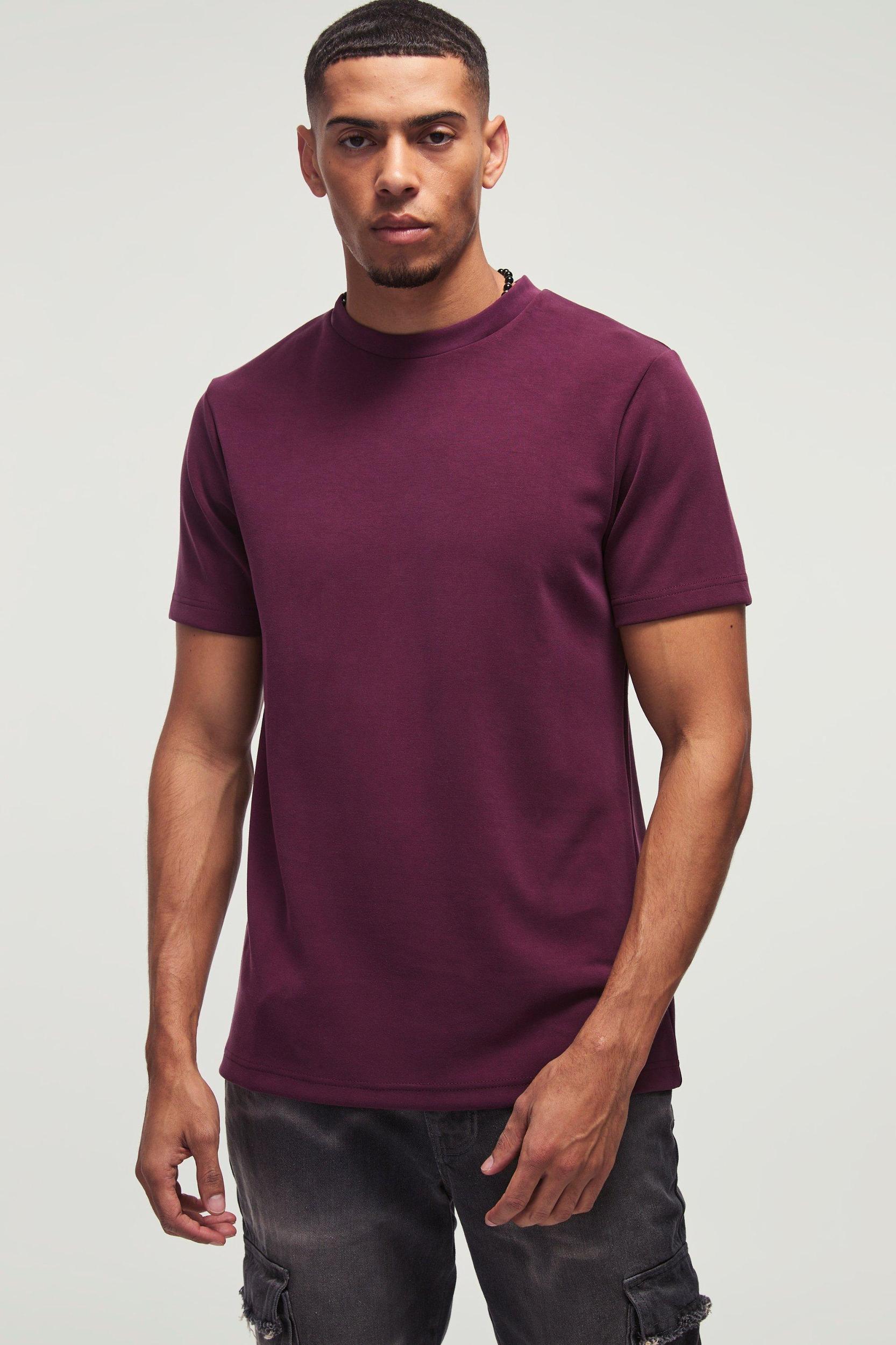 Slim Fit Soft Peached T-shirt | boohooMAN USA Product Image