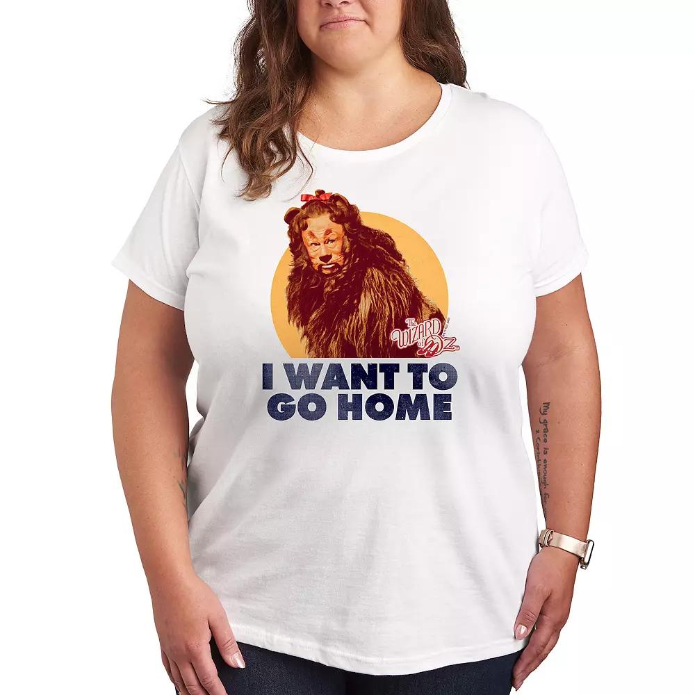 Plus The Wizard Of Oz Lion Home Graphic Tee, Women's,  Product Image