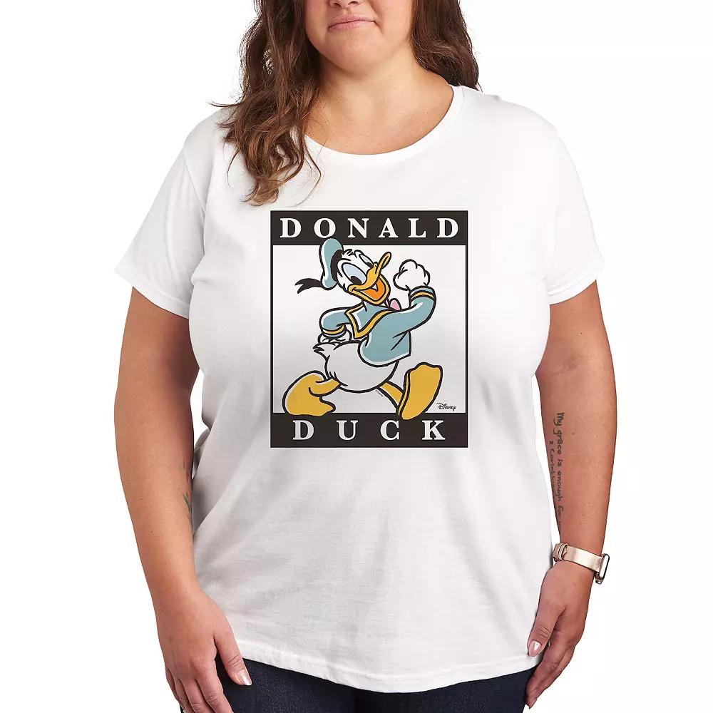Disney's Donald Duck Plus Type Block Graphic Tee, Women's,  Product Image