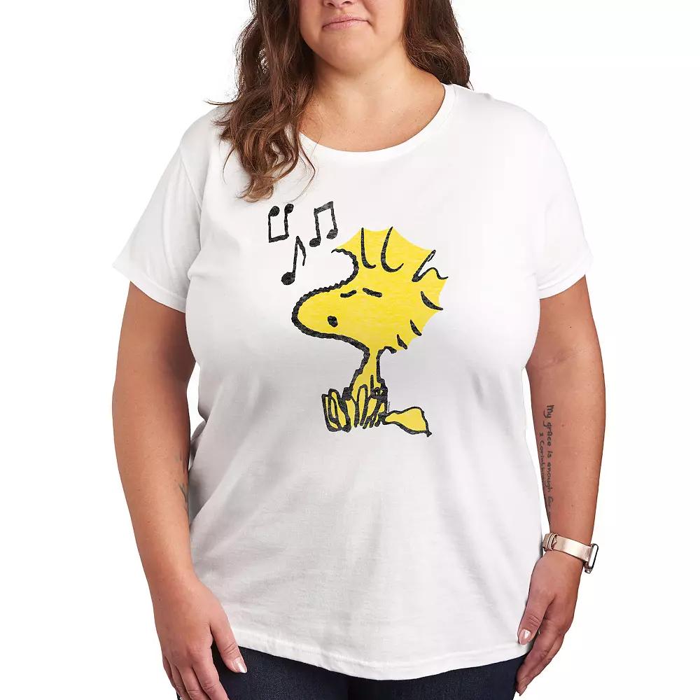 Plus Peanuts Woodstock Singing Graphic Tee, Women's,  Product Image