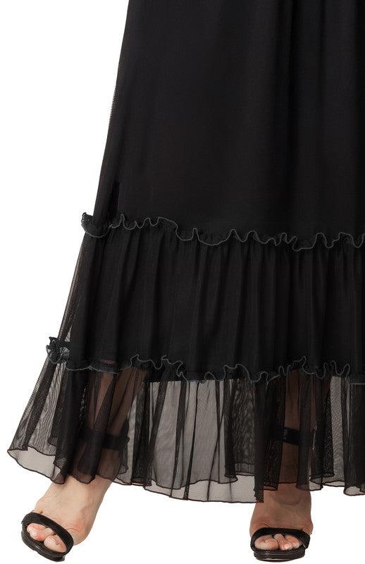 Isla Tiered Mesh Maxi Skirt - Plus Product Image
