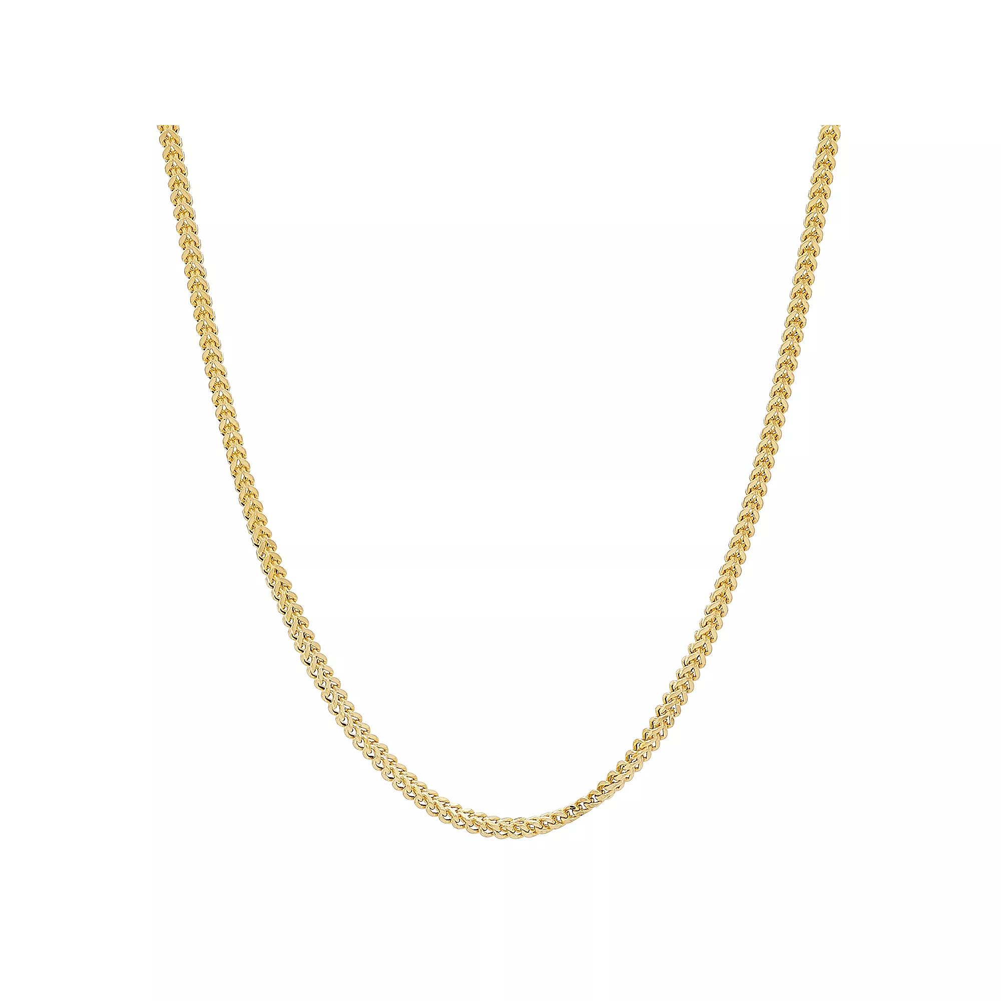 Men's 14k Gold Hollow Chain Link Necklace - 22 in., Size: 22" Product Image