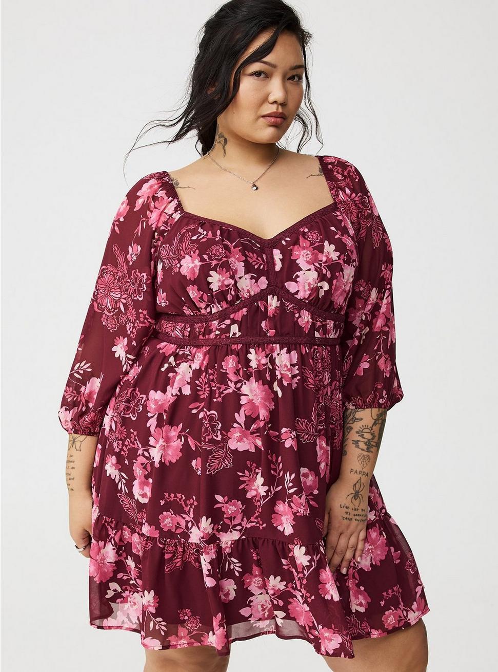 Mini Shirred-Bodice A-Line Dress Product Image