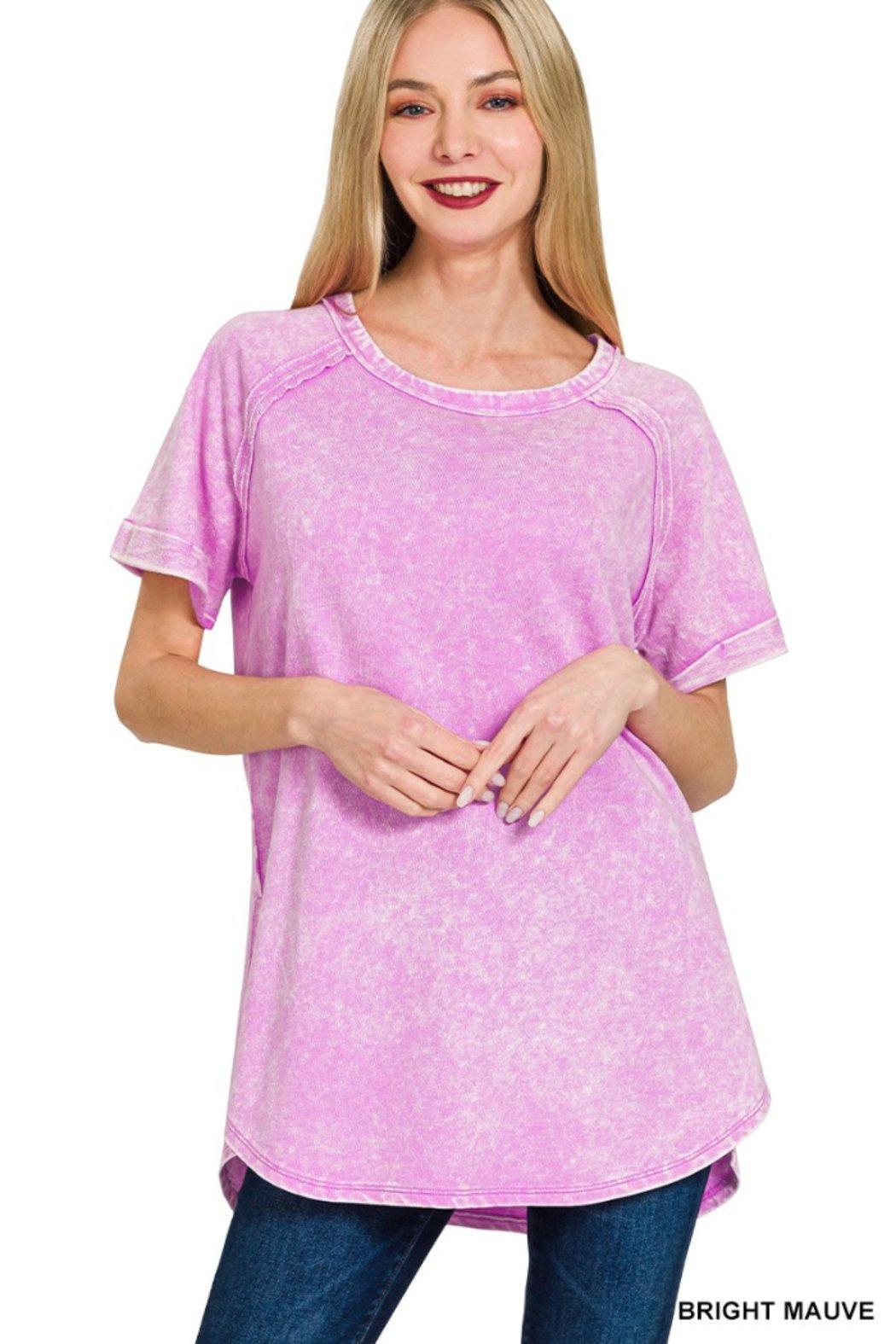 Vintage Wash French Terry Top Product Image