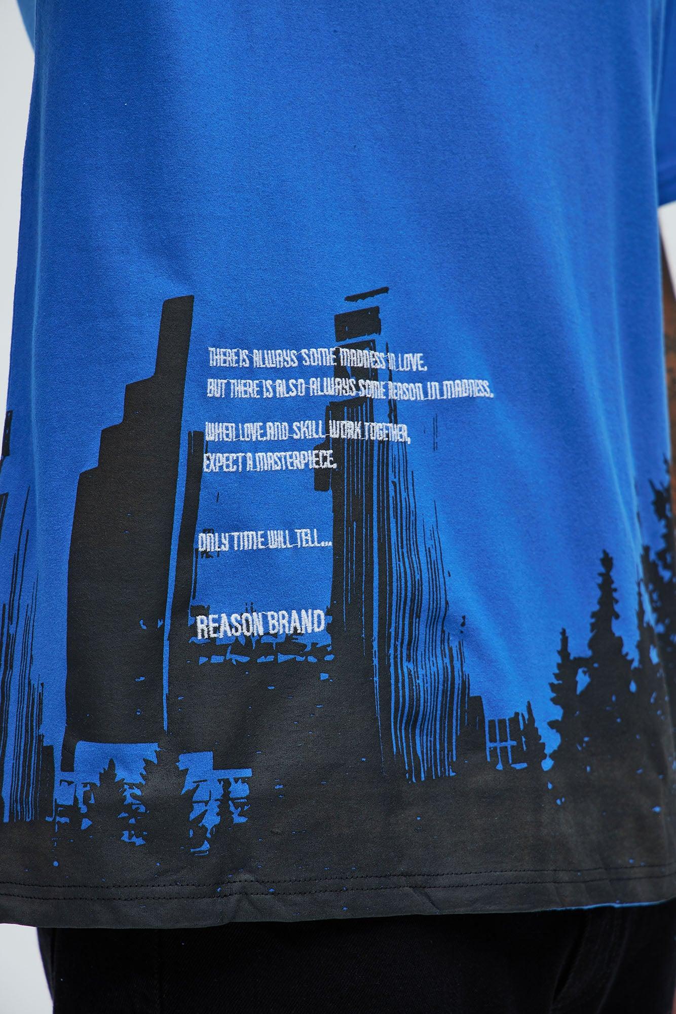 Work Together Short Sleeve Tee - Blue Product Image