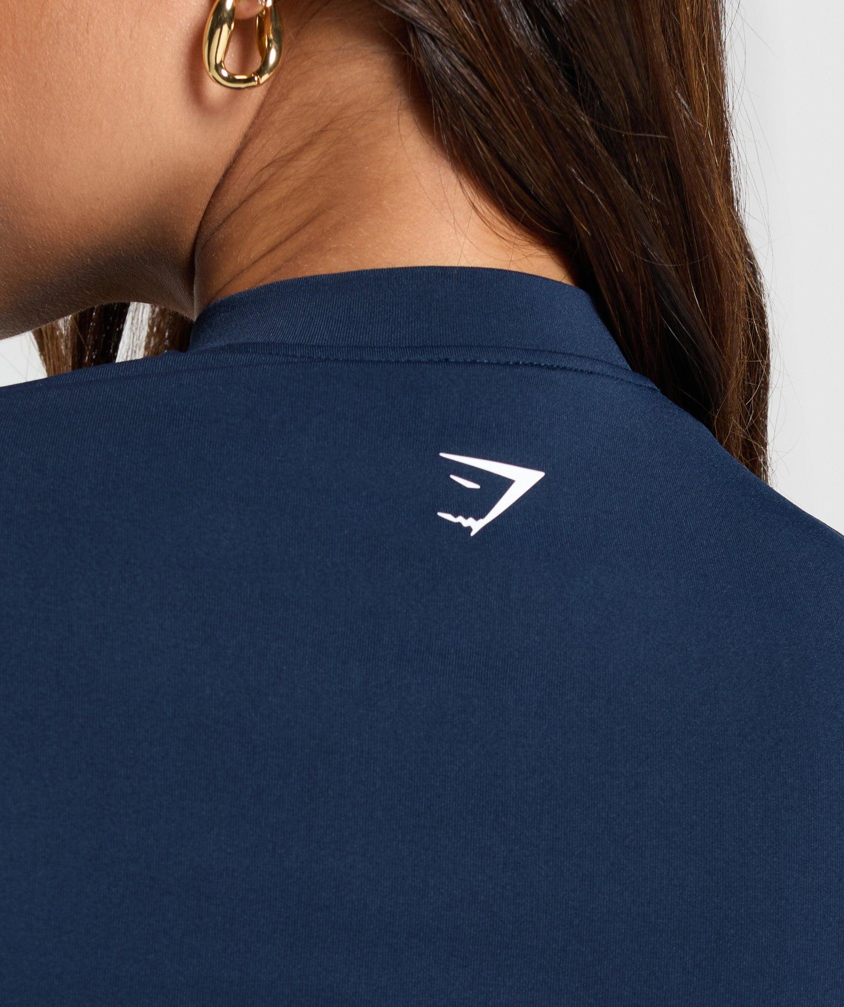 Gymshark Everyday Seamless Zip Tracktop - Navy Female Product Image