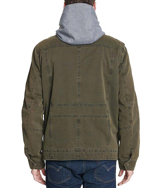 Levi's® Twill Hooded Military Trucker Jacket Product Image