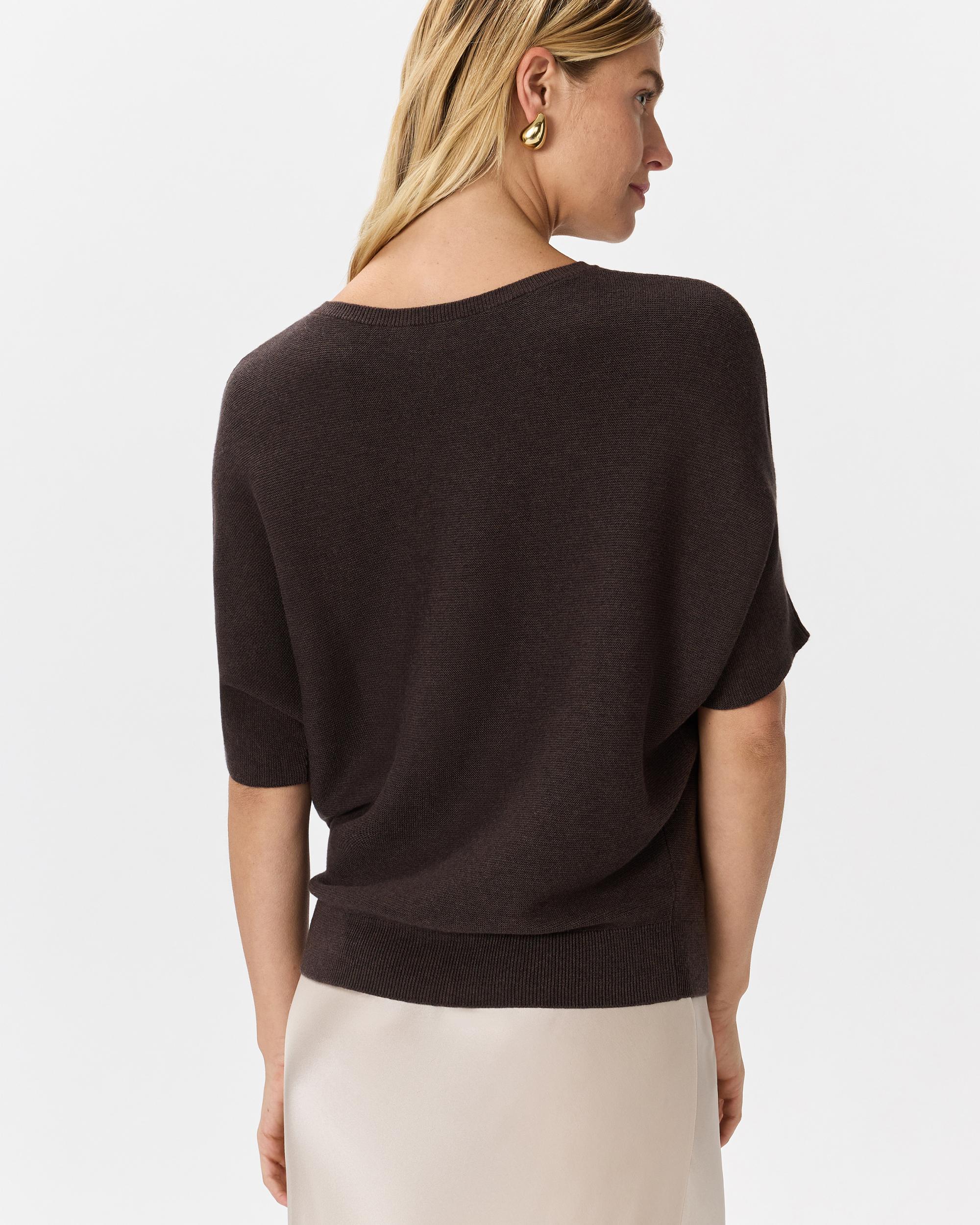 Quince | Women's Lightweight Cotton Cashmere Link-Stitch Dolman Sweater Size XS Product Image
