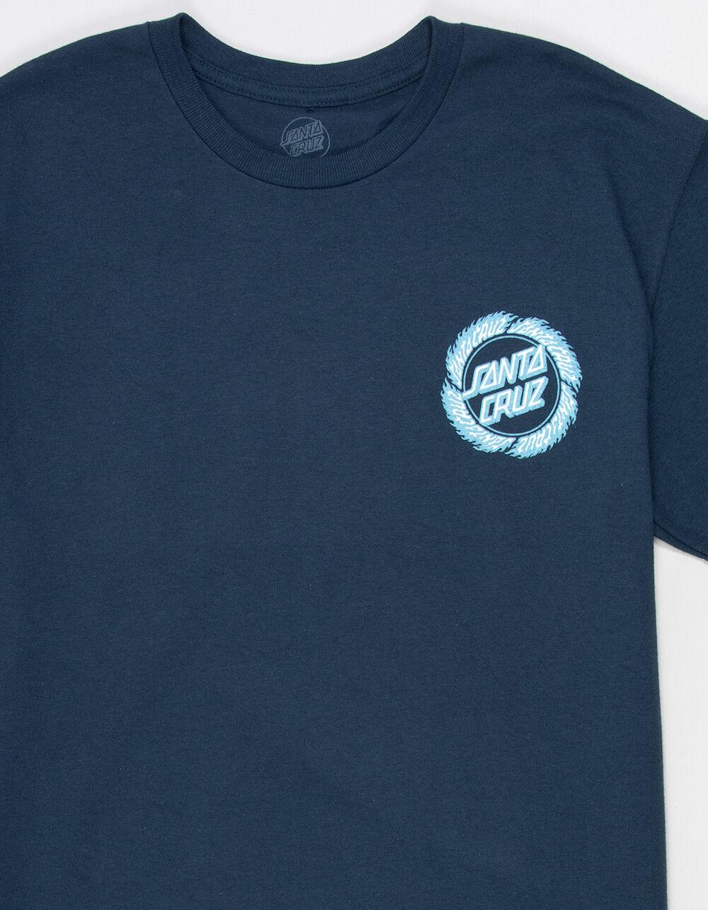 SANTA CRUZ Flame Ringed Dot Mens Tee - LIGHT BLUE Product Image