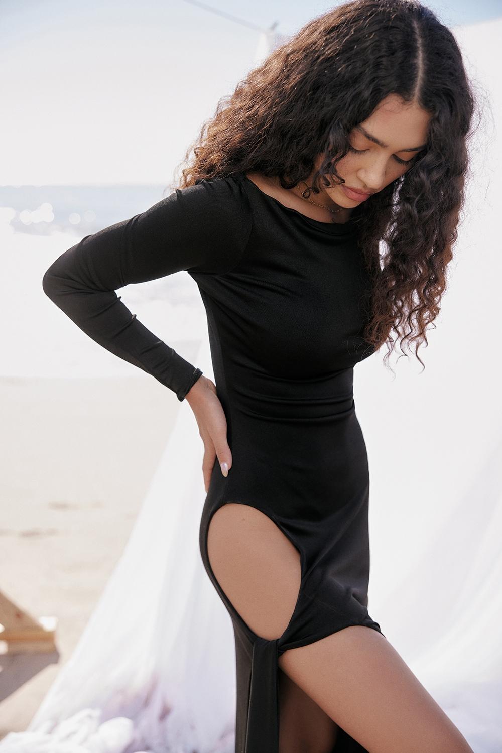 Marella  black cutout maxi dress Product Image