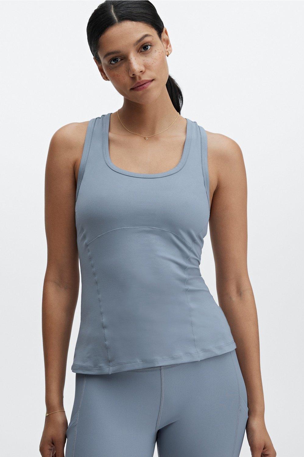 Fabletics Phoenix Racerback Tank Womens blue plus Size 4X Product Image