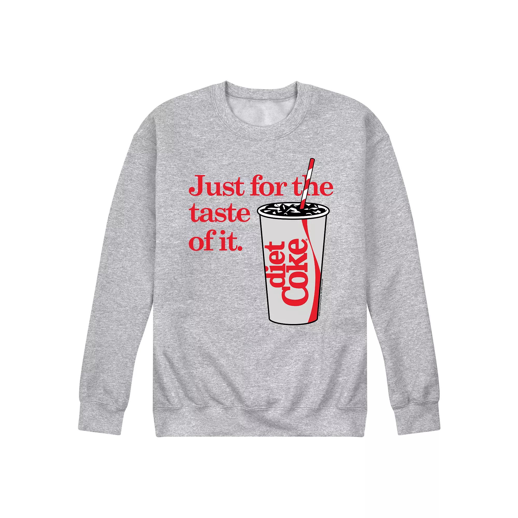 Men's Diet Coke Just For Taste of It Fleece Sweatshirt,  Product Image