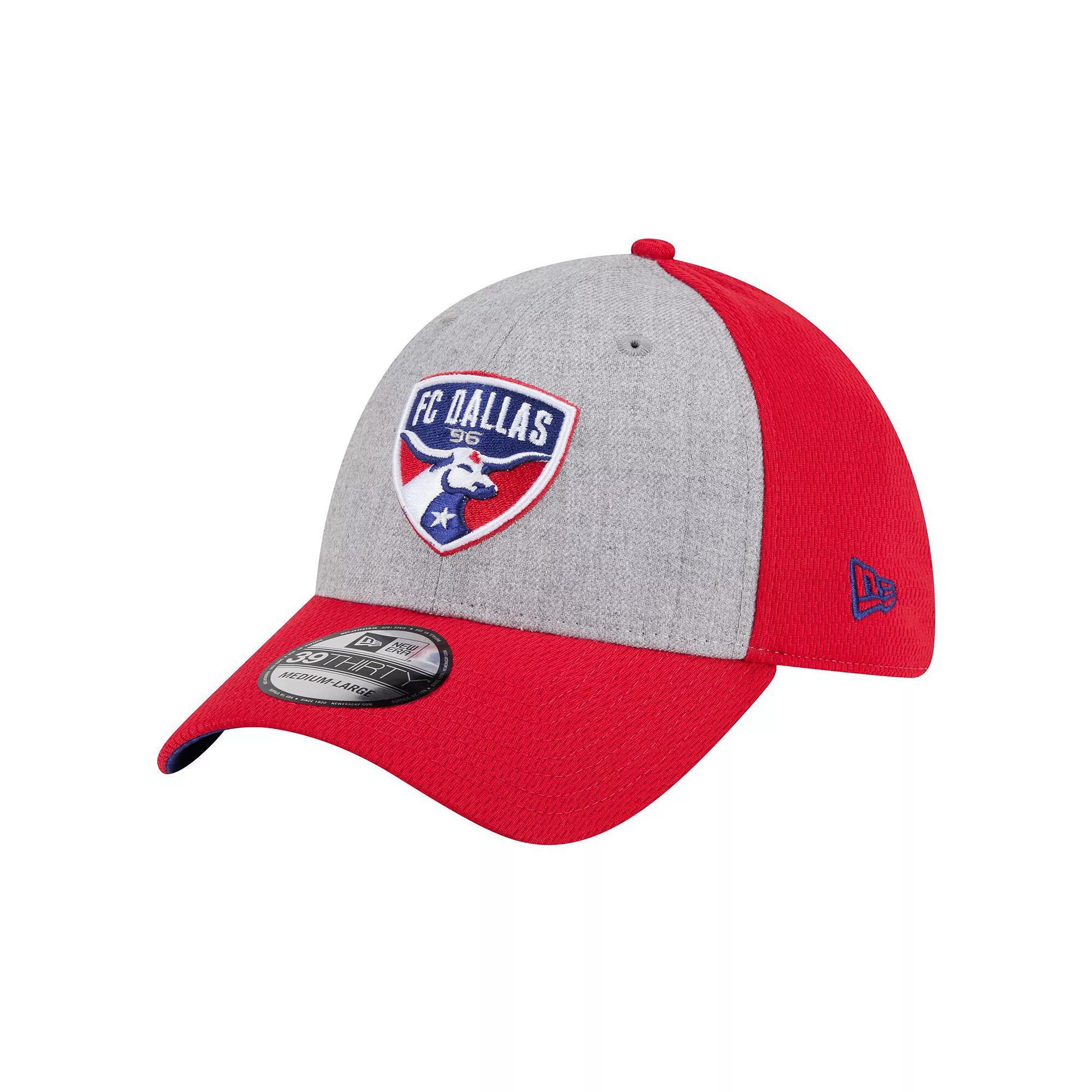 Men's New Era Gray/Red FC Dallas Throwback 39THIRTY Flex Hat, Size: Small/Medium, Fcd Grey Product Image