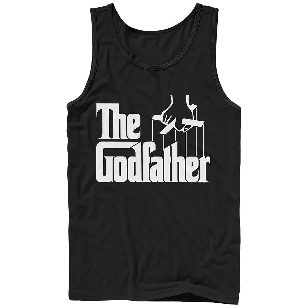 Men's The Godfather Title Logo Graphic Tank Top, Size: XL, Black Product Image