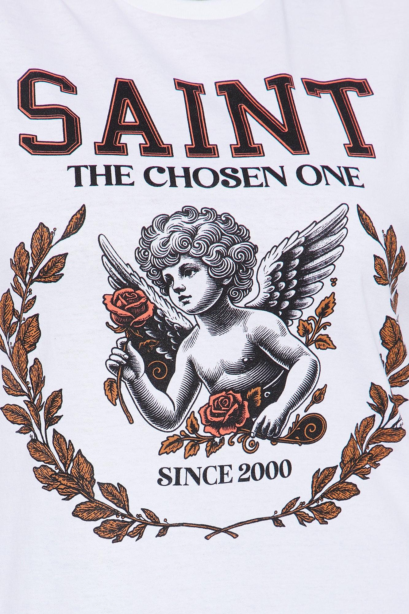 Saint Chosen One Oversized Tee - White Product Image