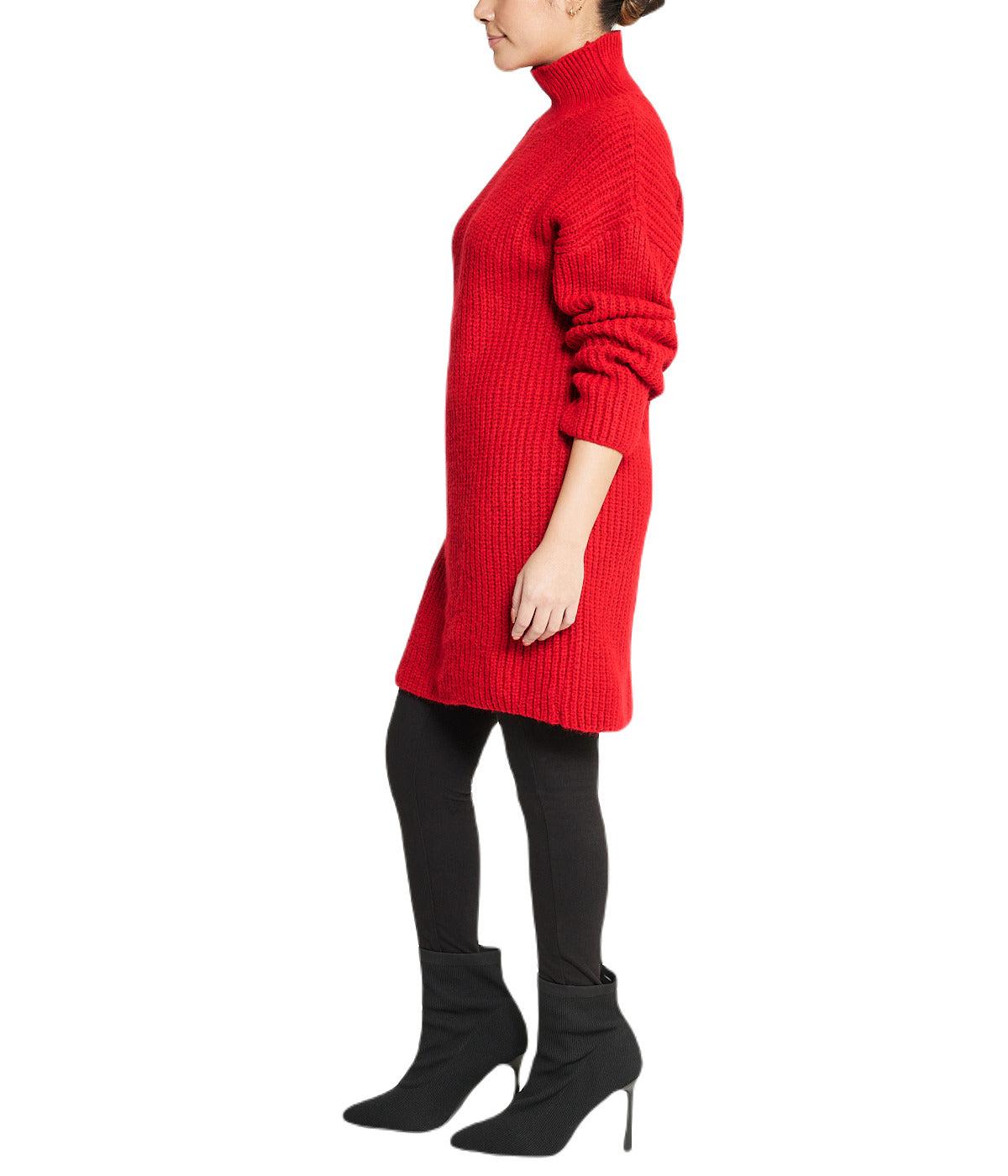 Turtleneck Funnel Sweater Dress Product Image