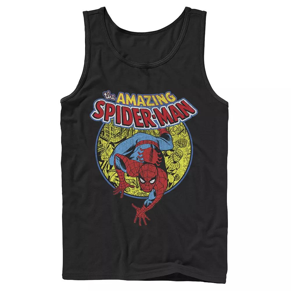 Men's Marvel Amazing Spider-Man Vintage Comic Tank Top,  Product Image