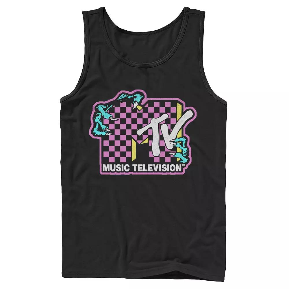 Men's MTV Checkered Zombie Hands Tank Top,  Product Image