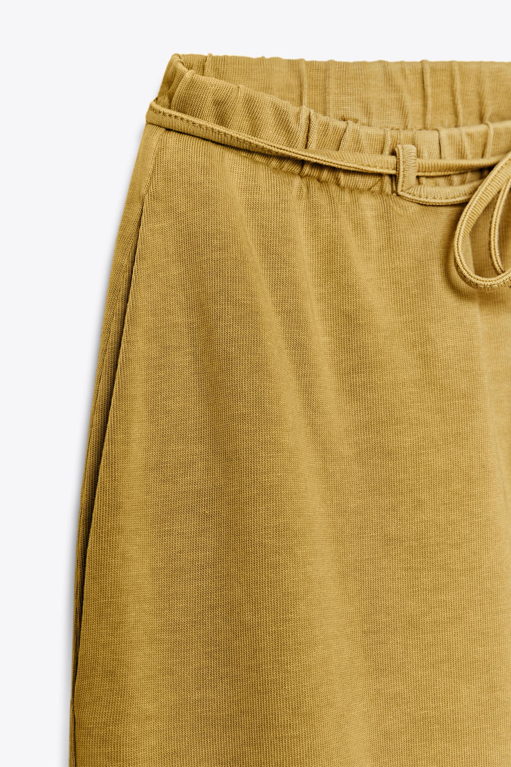 WASHED HEAVY COTTON PANTS Product Image