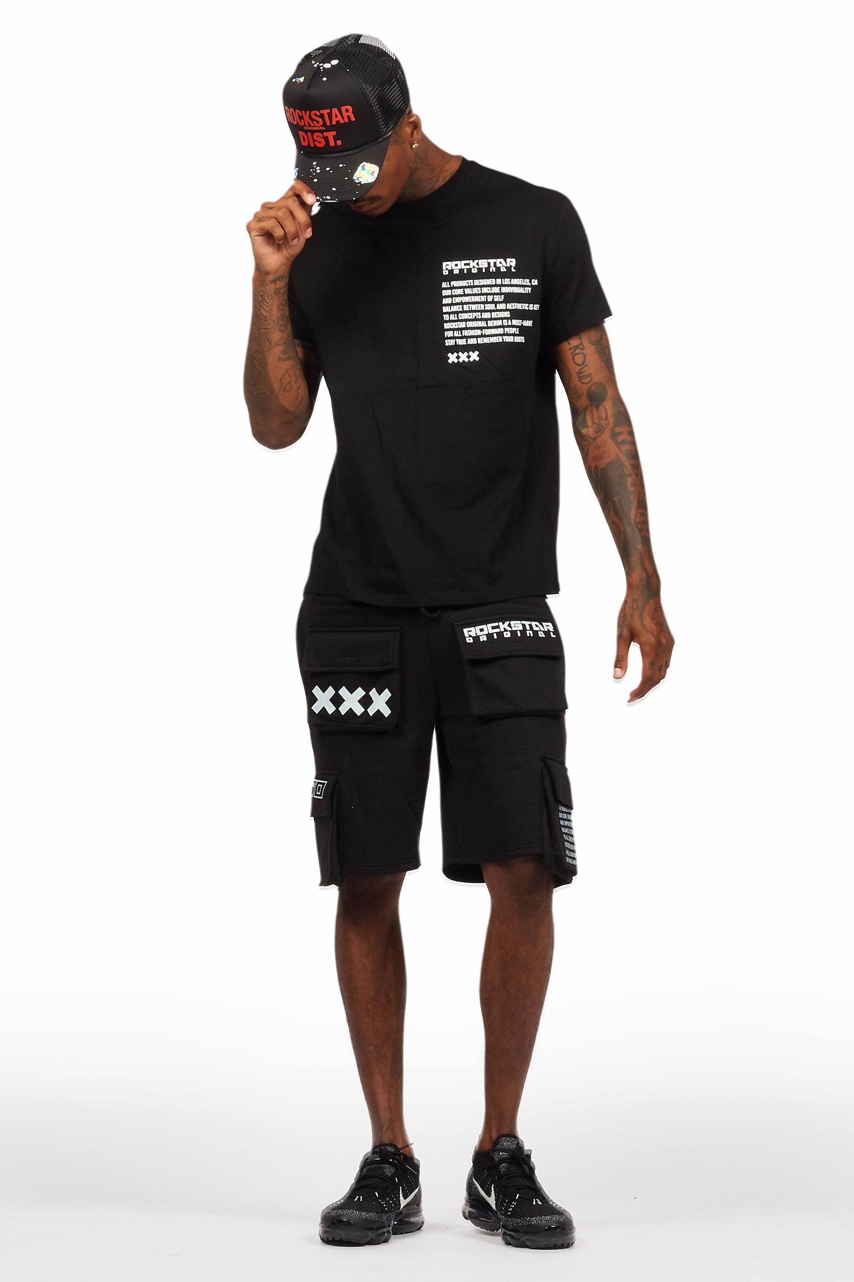 Jash Black/White Short Set Male Product Image