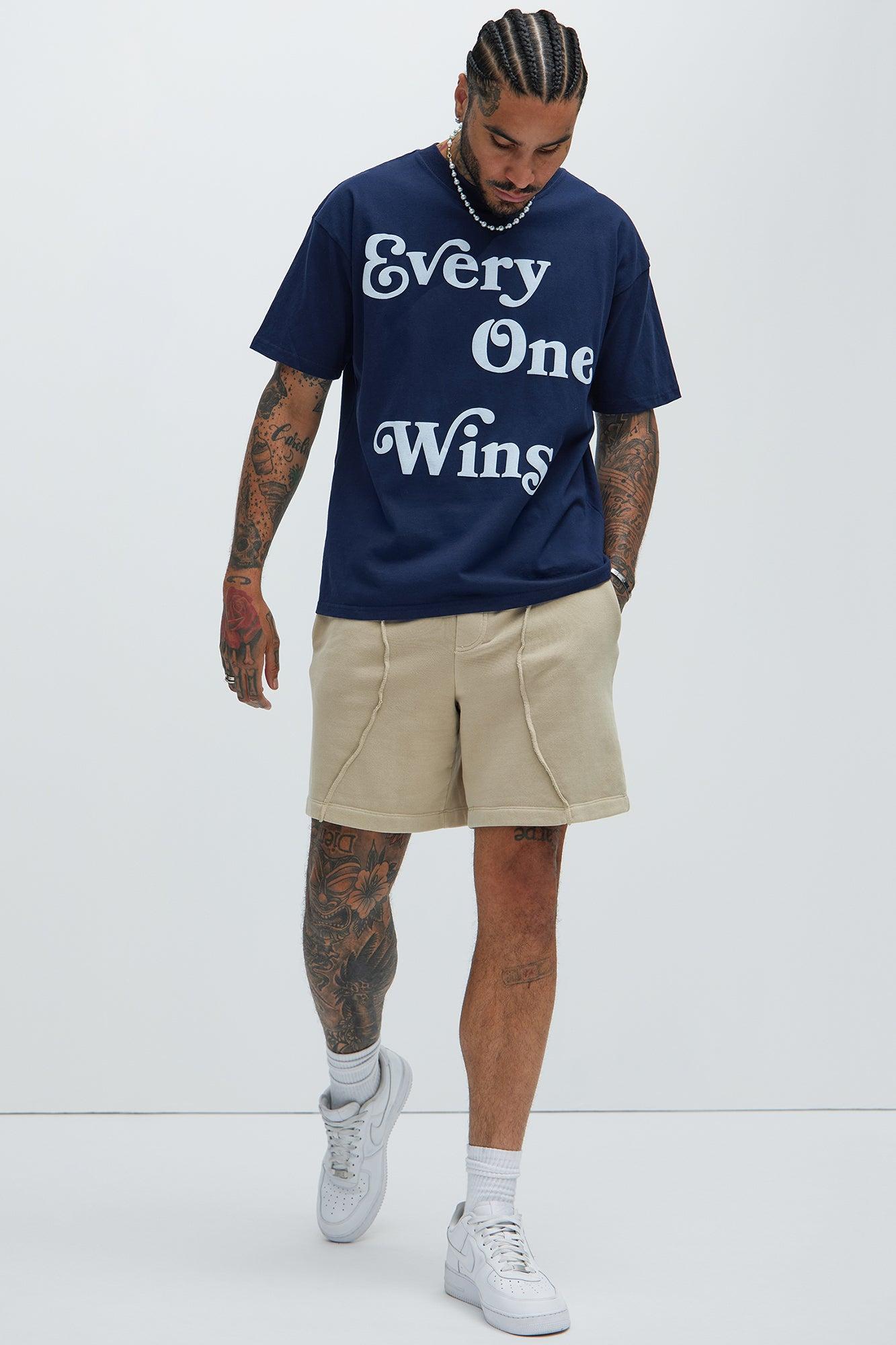 Everyone Wins Oversized Short Sleeve Tee - Navy Product Image