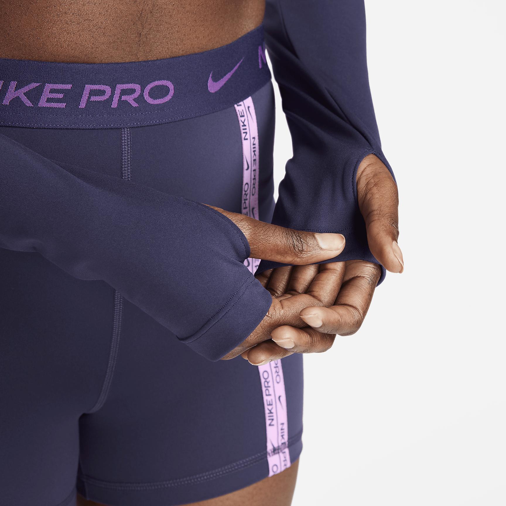 Nike Pro Dri-FIT Women's Cropped Long-Sleeve Top Product Image