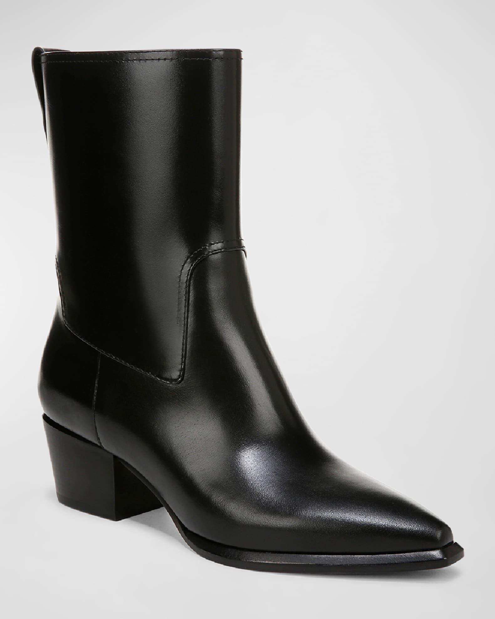 Arlington Western Leather Ankle Boots Product Image