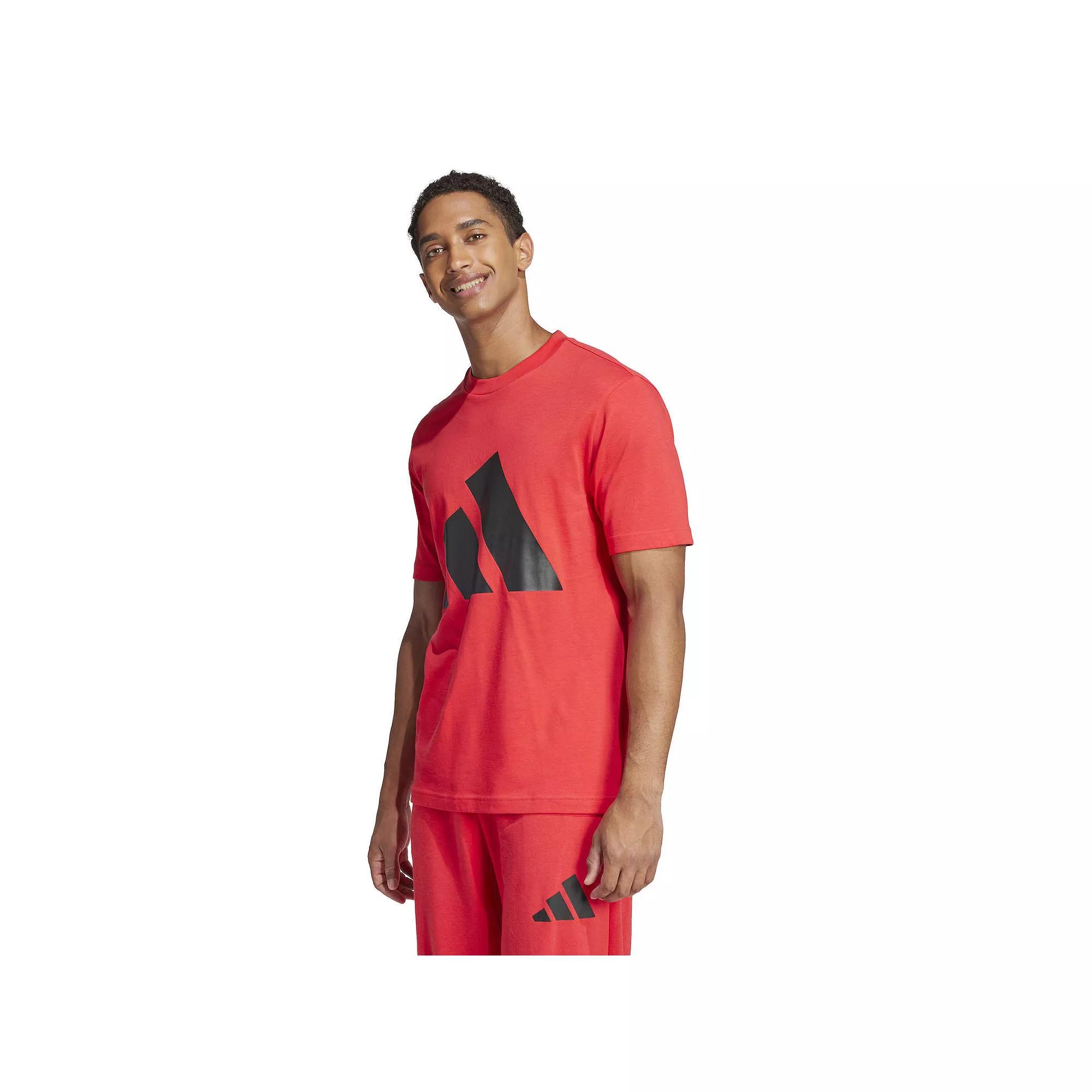 Big & Tall adidas Essentials Big Logo Tee, Mens Pure Red Product Image
