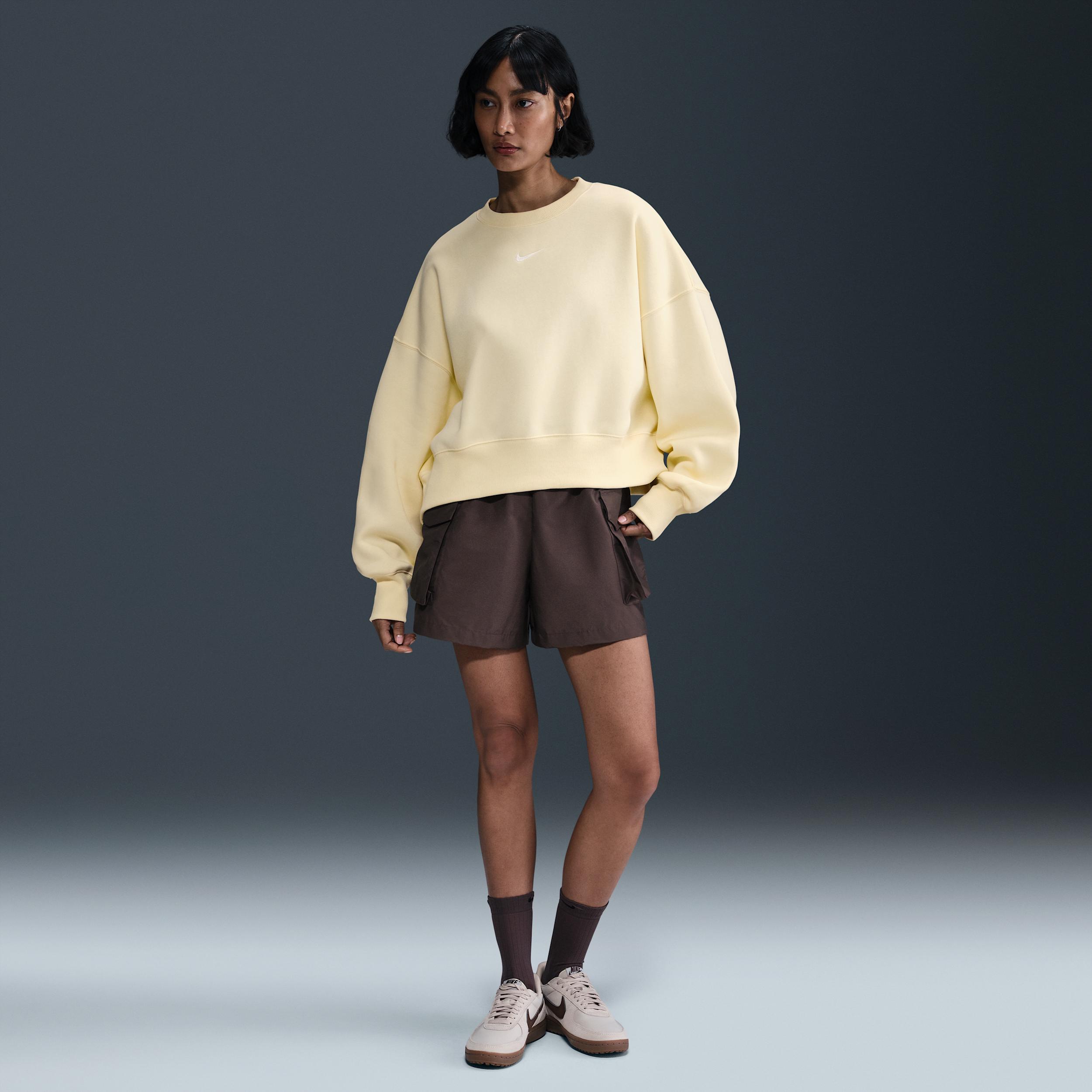 Womens Nike Sportswear Phoenix Fleece Oversized Crewneck Sweatshirt Product Image