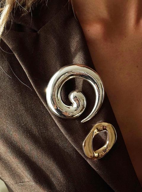 Antibes Brooch Silver Product Image