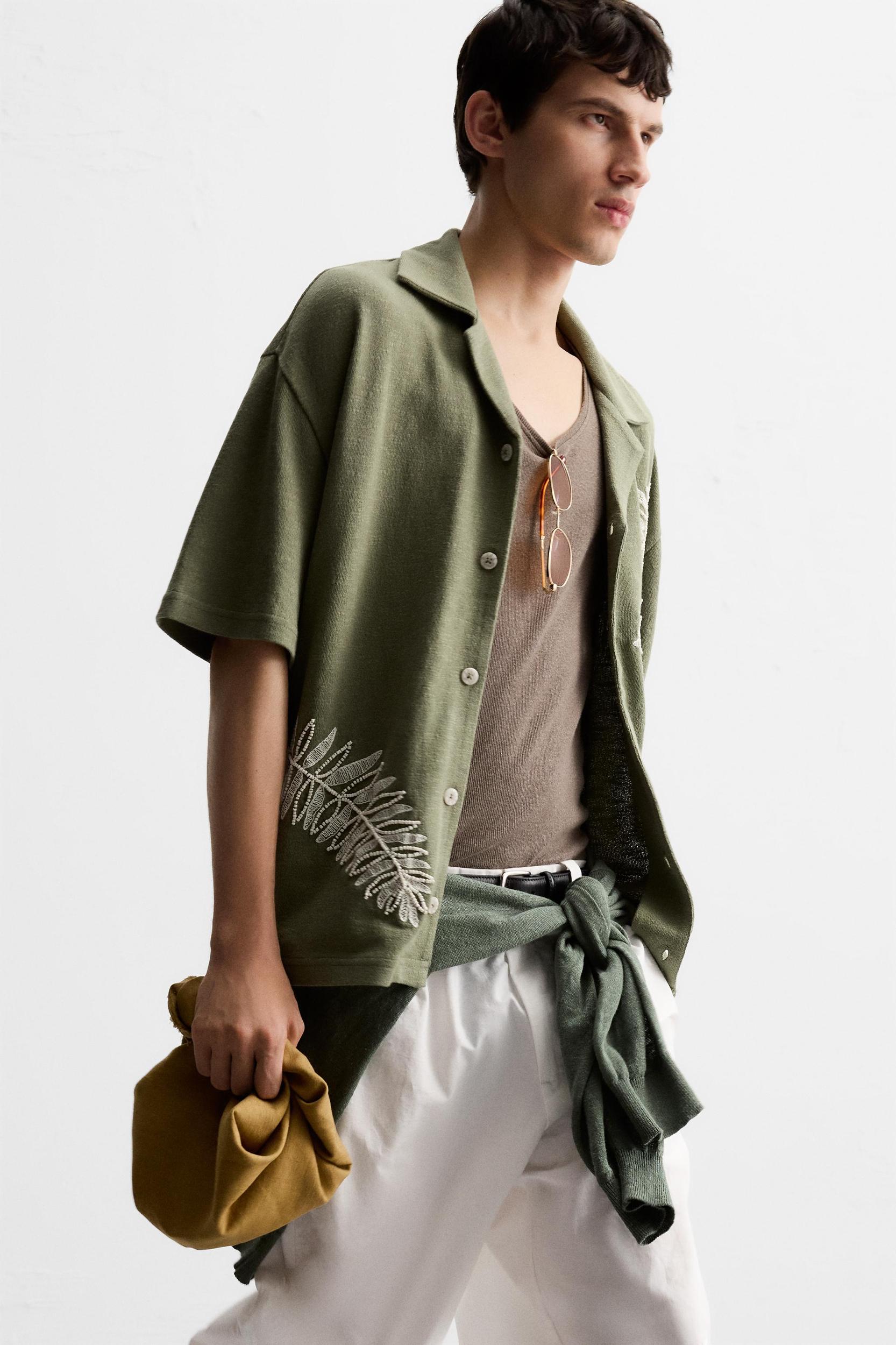 EMBROIDERED BEADED SHIRT Product Image