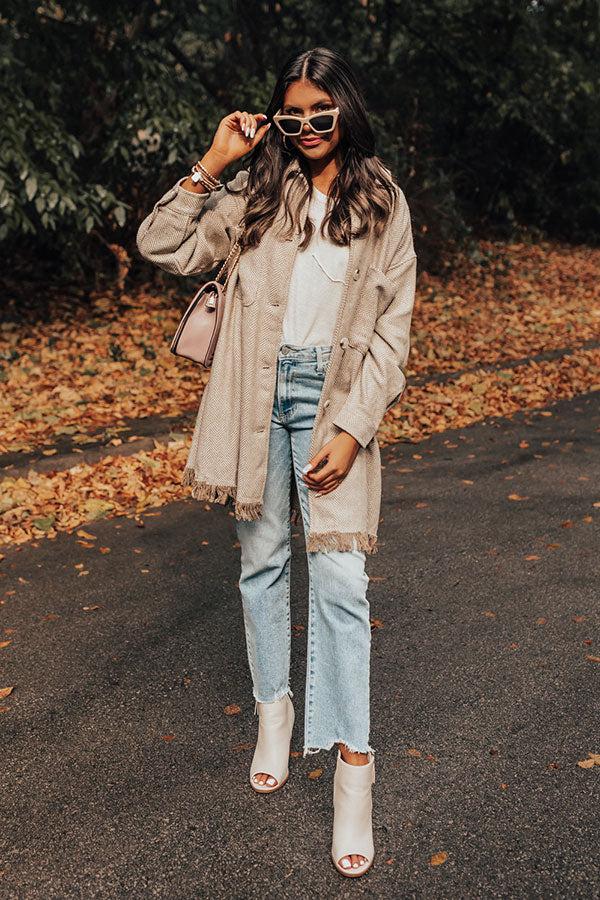 Pumpkin Spice Please Tweed Jacket Product Image