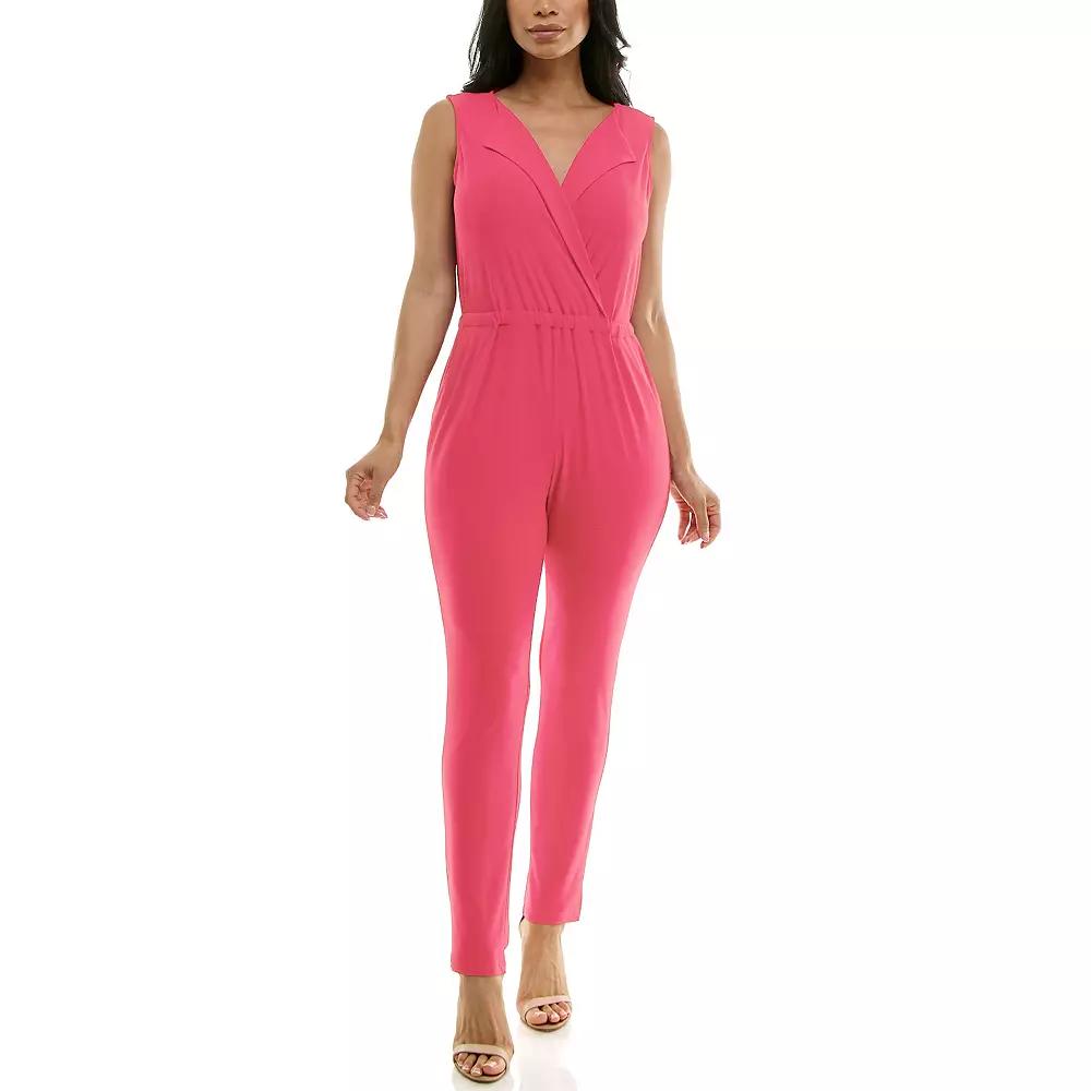 Women's Nina Leonard Collared Jumpsuit,  Product Image