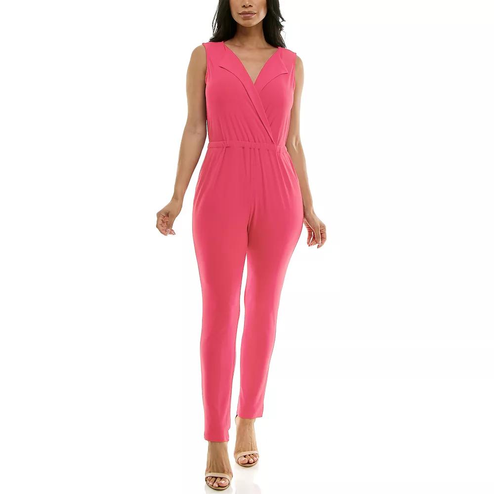 Women's Nina Leonard Collared Jumpsuit,  Product Image