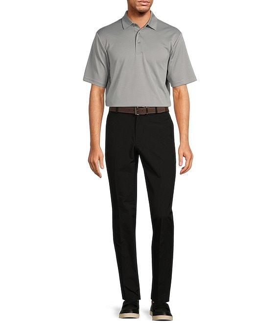 Roundtree & Yorke Performance The Fairway Short Sleeve Grid Jacquard Polo Shirt Product Image