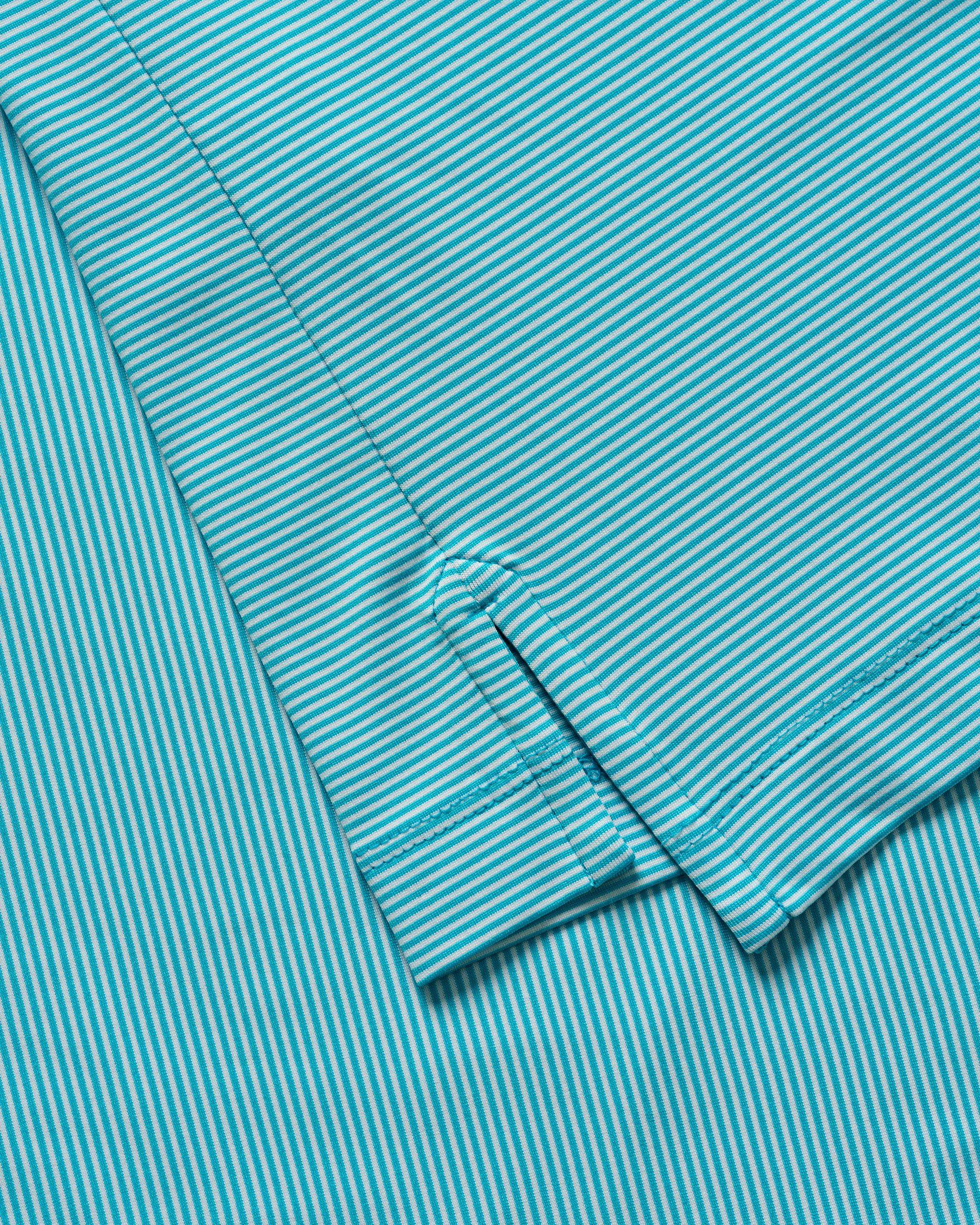 PerryGolf Performance Jersey Polo - Lyndonn Stripe Product Image