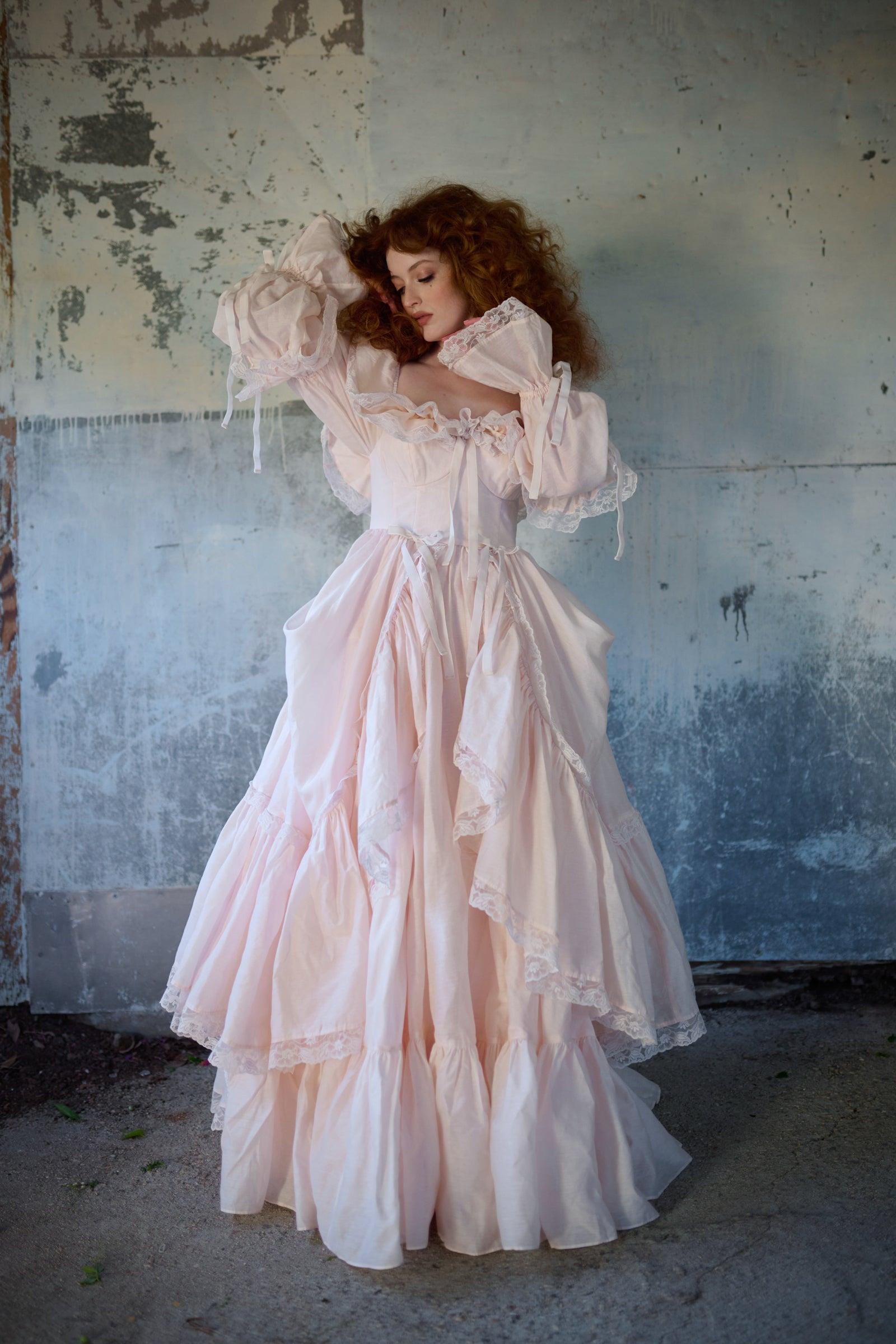 The Blush Silk Organdy Waltz Gown Product Image