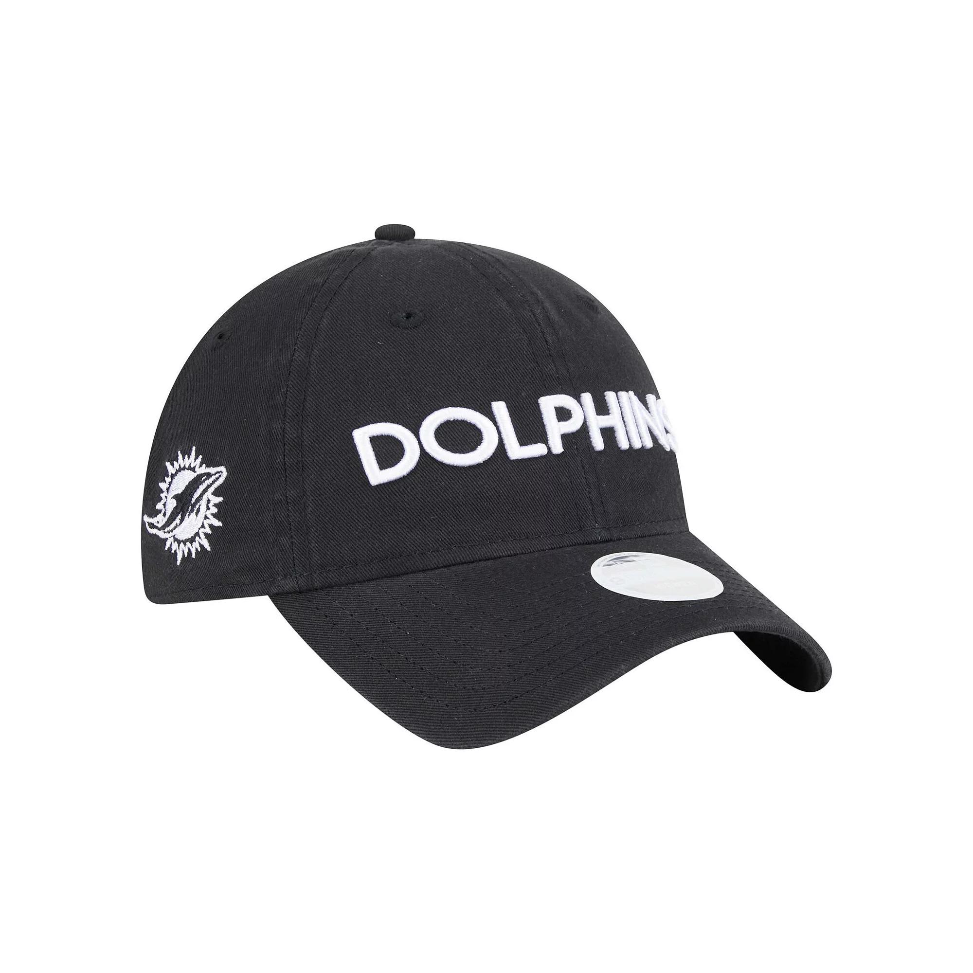 Women's New Era Black Miami Dolphins Cece 9TWENTY Adjustable Hat Product Image